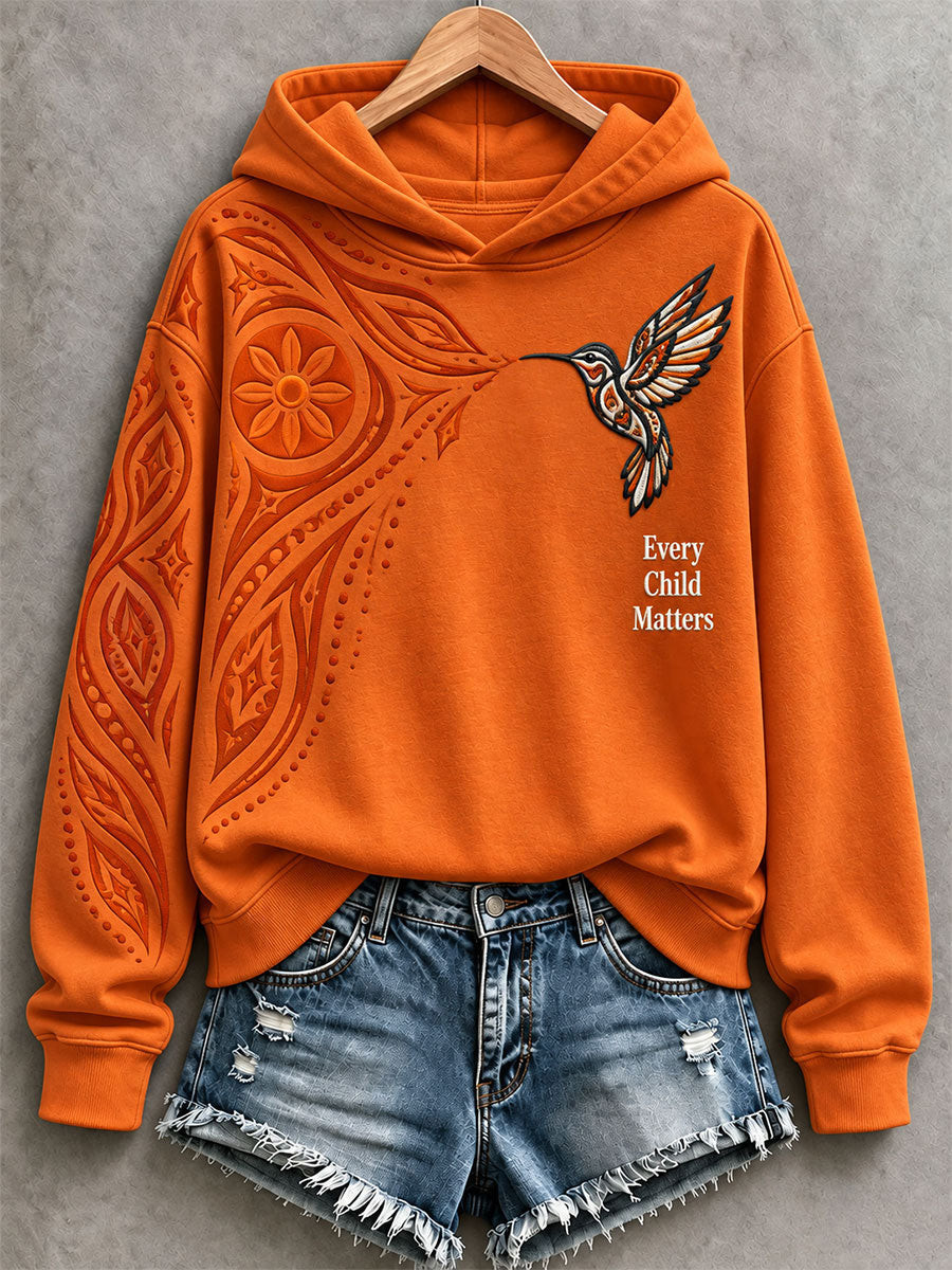 Orange Shirt Day Merch Hummingbird Hoodie Canada Day Apparel Gift For Her - GWH