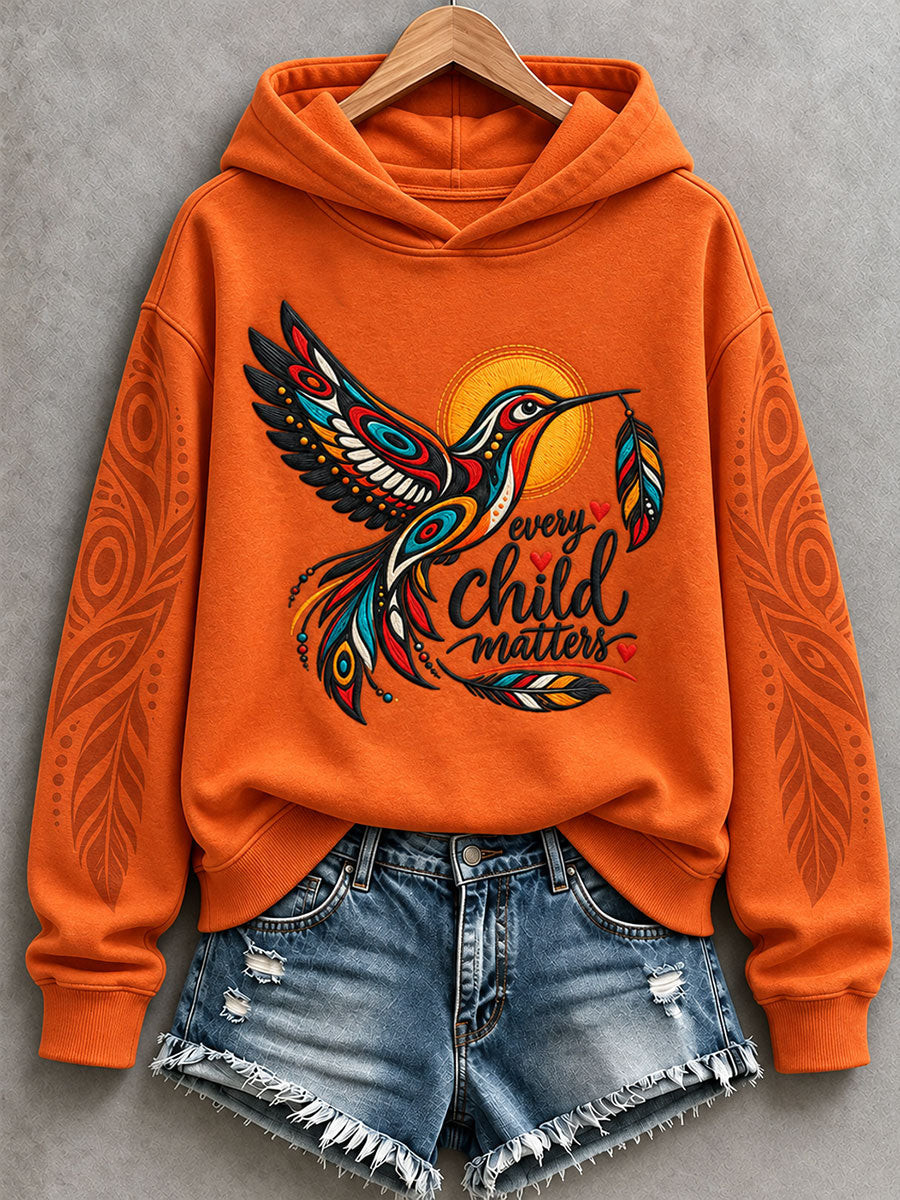 Orange Shirt Day Merch Hummingbird Hoodie Canada Day Apparel Gift Ideas - GWH