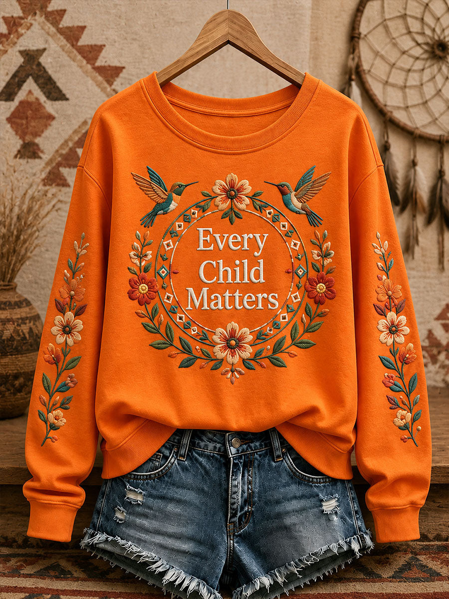 Orange Shirt Day Merch Sweatshirt Every Child Matters Apparel Gifts For Mom - GWH