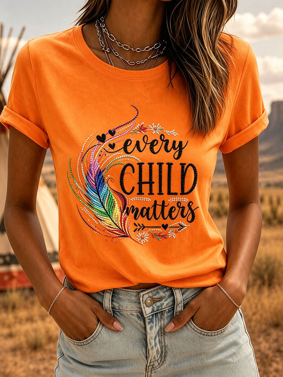Orange Shirt Day Merch T-Shirt Children Matters Clothes Gift For Friends - GWH