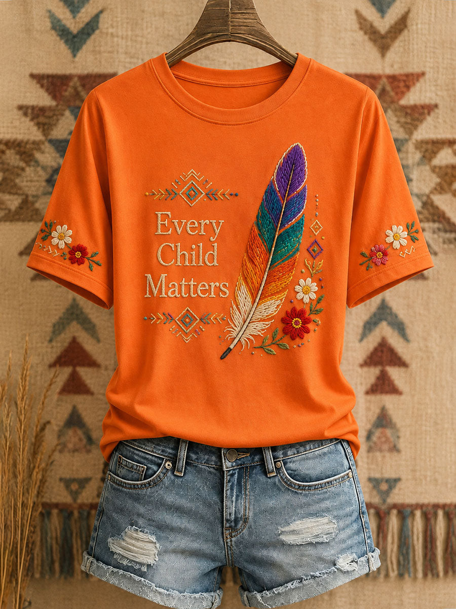 Orange Shirt Day Merch T-Shirt Every Child Matters Outfit Gift For Friends - GWH