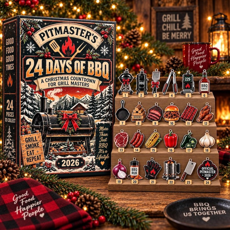 Pitmasters BBQ Christmas Countdown Advent Calendar 2026 Gifts For Grill Masters - GWH