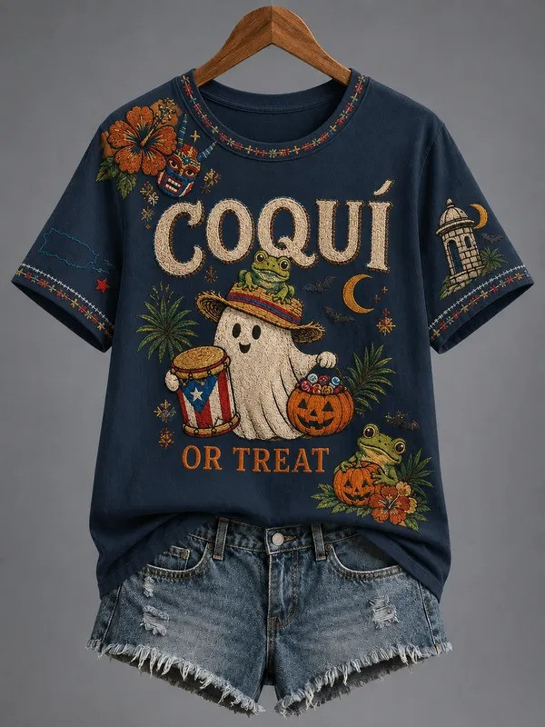Puerto Rico HPride alloween Merch Coqui Or Treat T-Shirt Halloween Outfits Gifts For Son - GWH