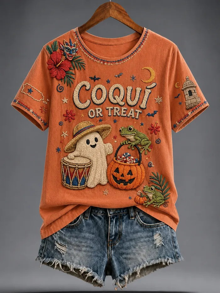 Puerto RicoPride Halloween Merch Coqui Or Treat T-Shirt Halloween Clothing Gifts For Son - GWH