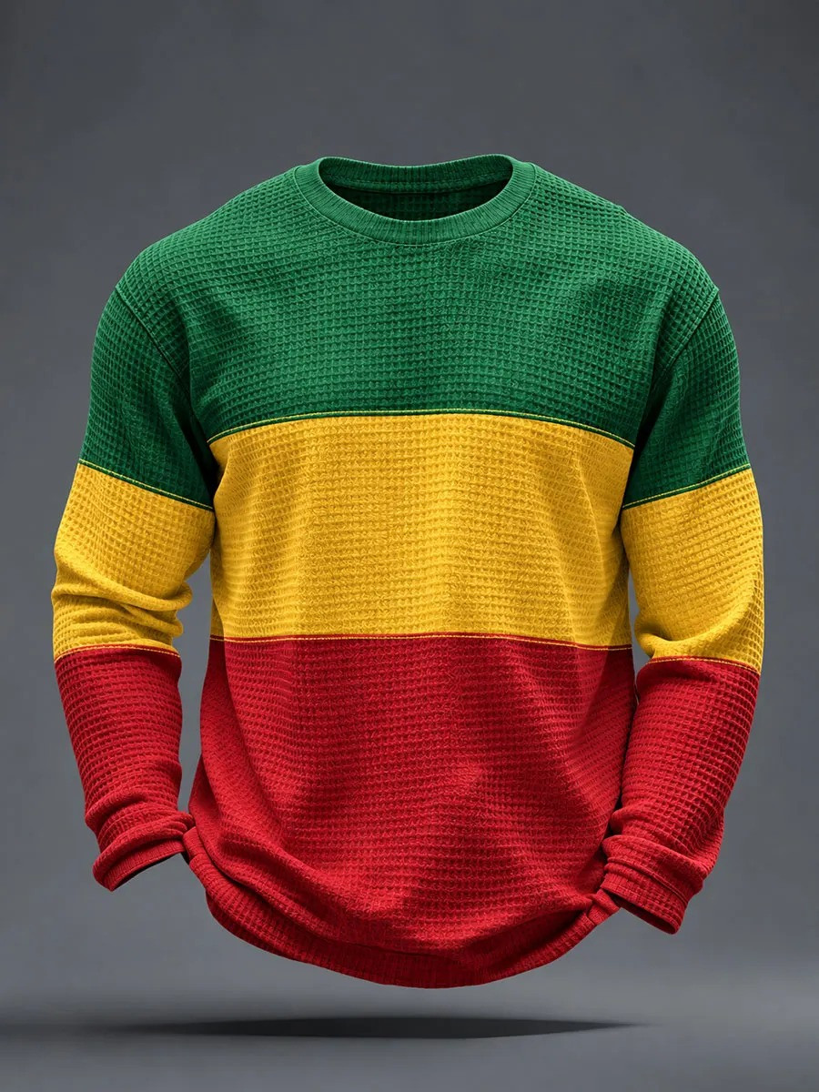 Reggae Inspired Long Sleeve Shirt African American Culture Attire Reggae Music Lovers Gifts - GWH