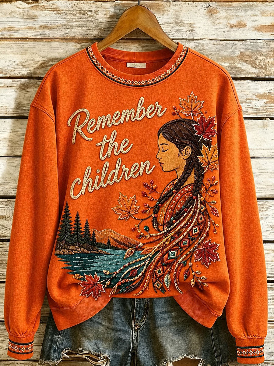 Remember The Children Sweatshirt Orange Shirt Day Merch Support Gifts - GWH