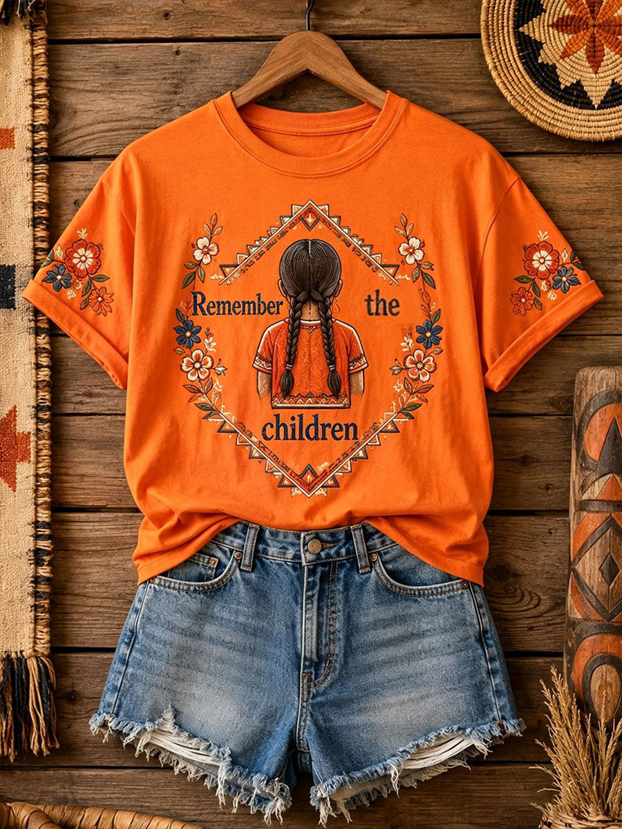 Remember The Children T-Shirt Orange Shirt Day Merch Gift For Her - GWH