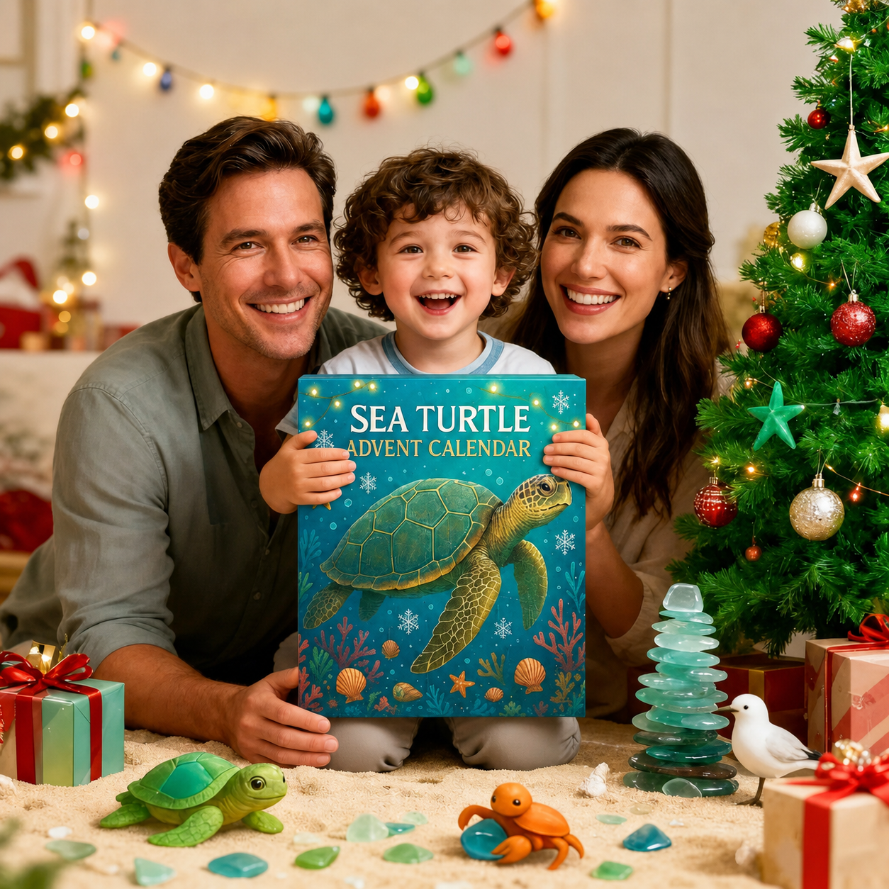 Sea Turtle Advent Calendar 24 Days Christmas Countdown Blind Box Gift For Boy - GWH