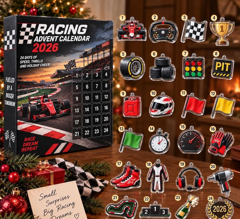 Speed Thrills Racing Advent Calendar 2026 24 Days Christmas Countdown Gifts For Boys - GWH