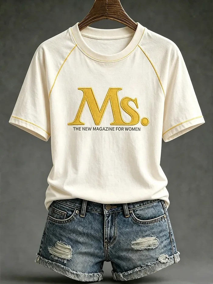 Summer Merch Ms The New Magazine For Women T-Shirt Vintage Fashion Apparel Gifts For Wife - GWH