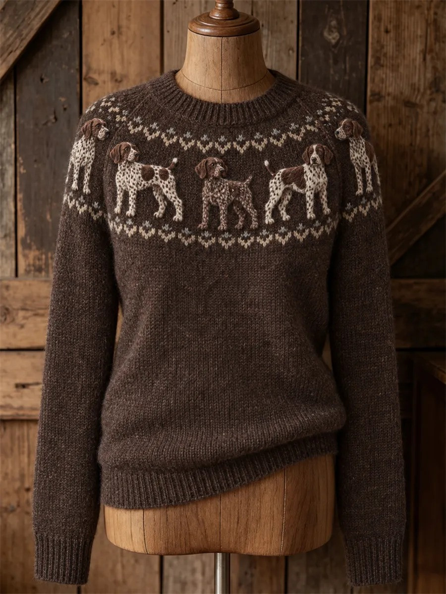 Vintage German Shorthaired Pointer Dogs Merch Sweater Dog Lovers Apparel Gifts For Pet Lovers - GWH