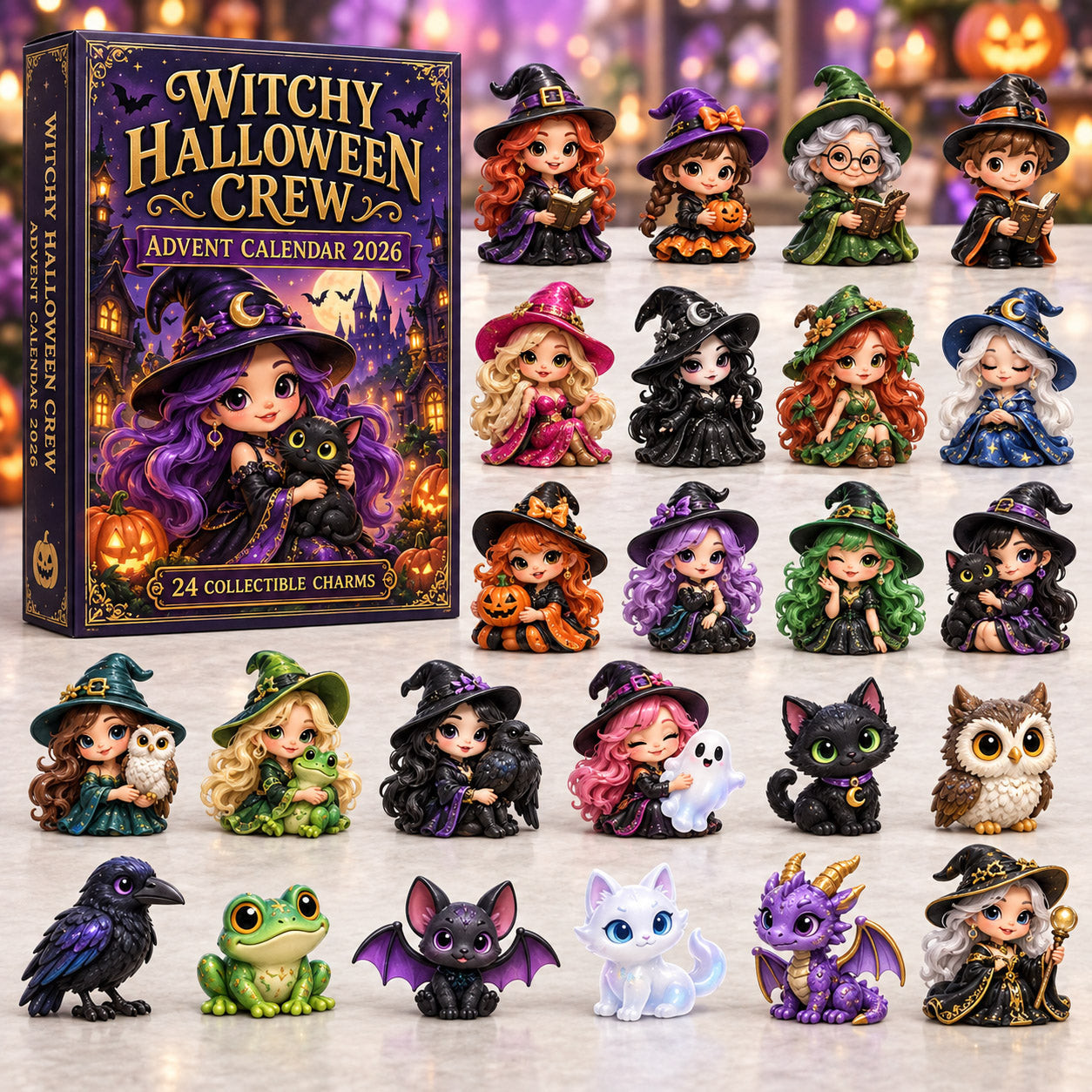 Witchy Halloween Crew Advent Calendar 2026 Spooky Countdown Gifts For Girls - GWH